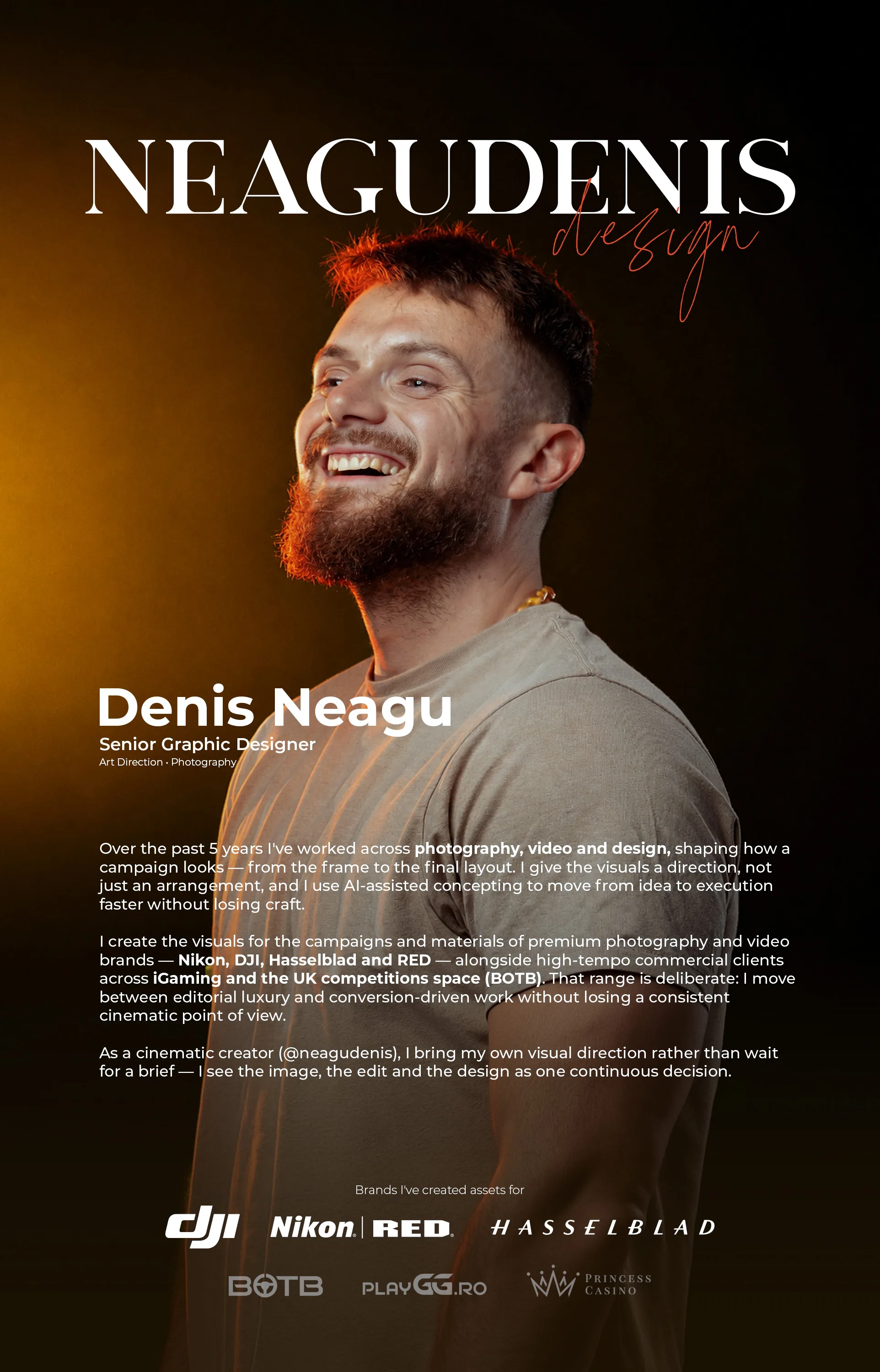 Denis Neagu — Senior Graphic Designer
