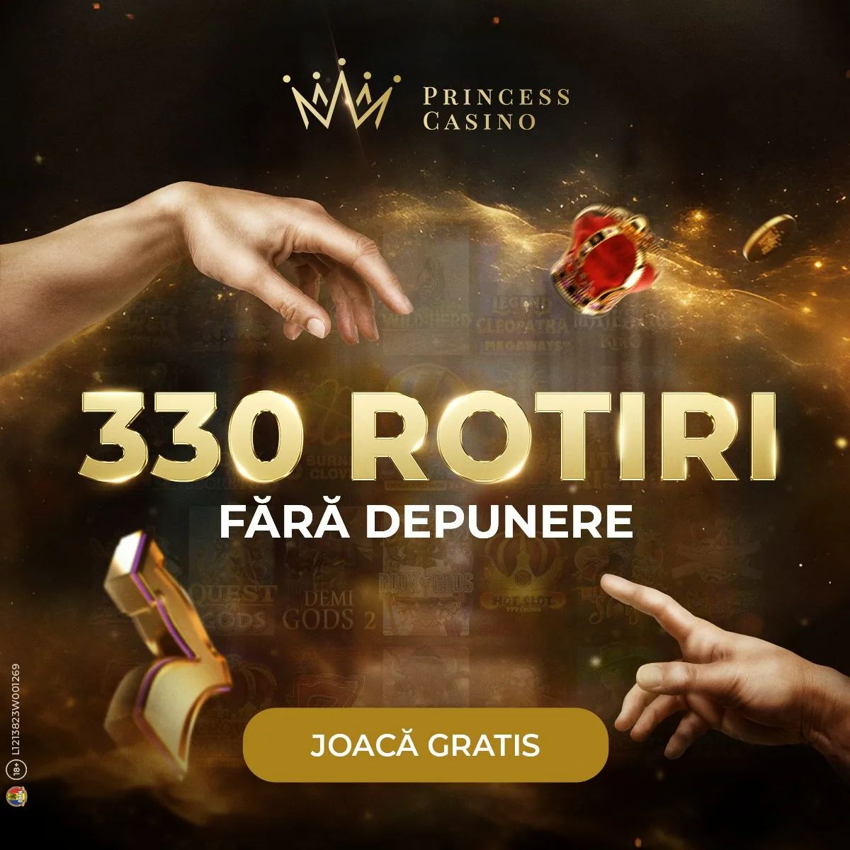Princess Casino — 330 rotiri fara depunere