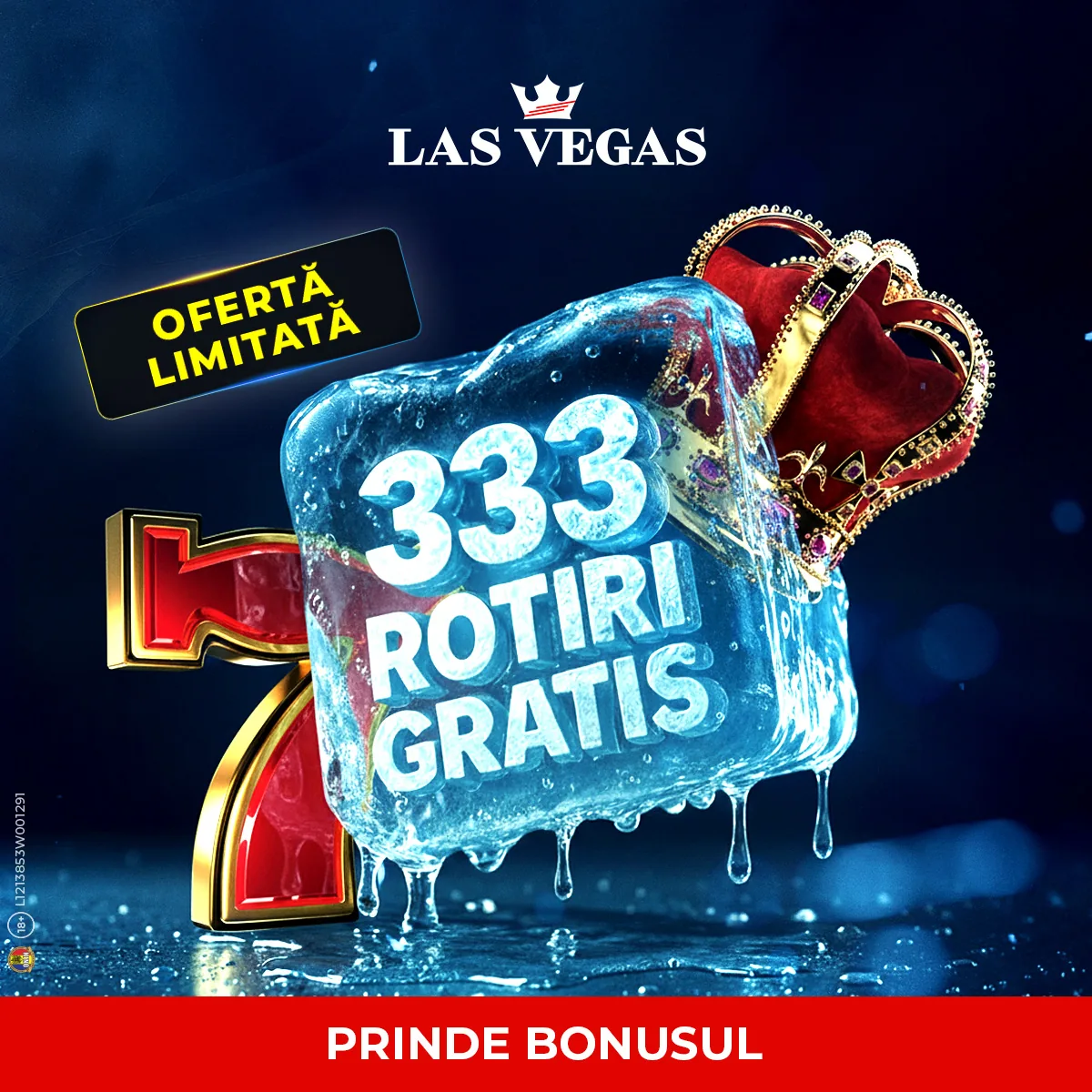 Las Vegas — 333 rotiri gratis, oferta limitata