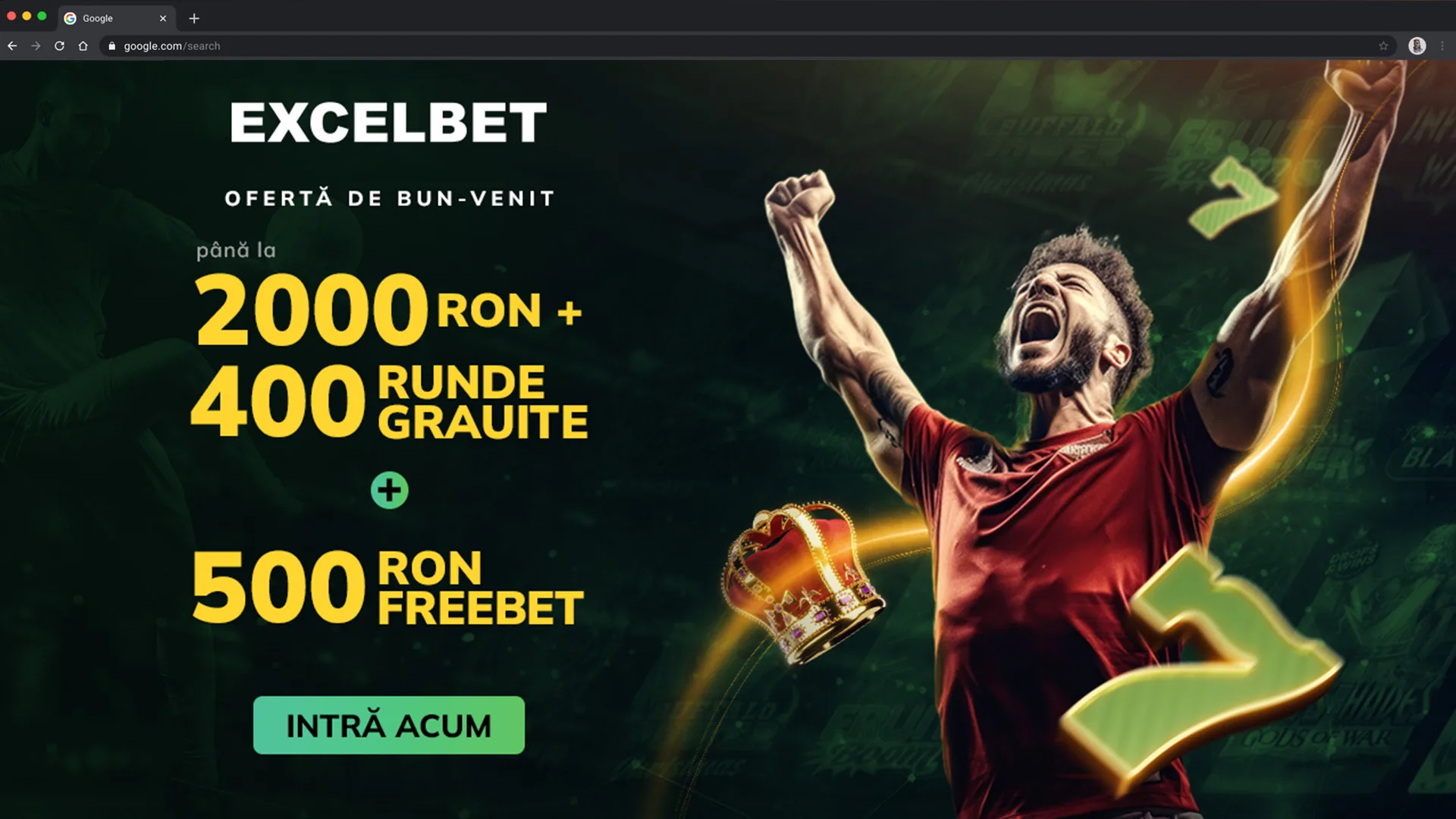 Excelbet — welcome offer landing page